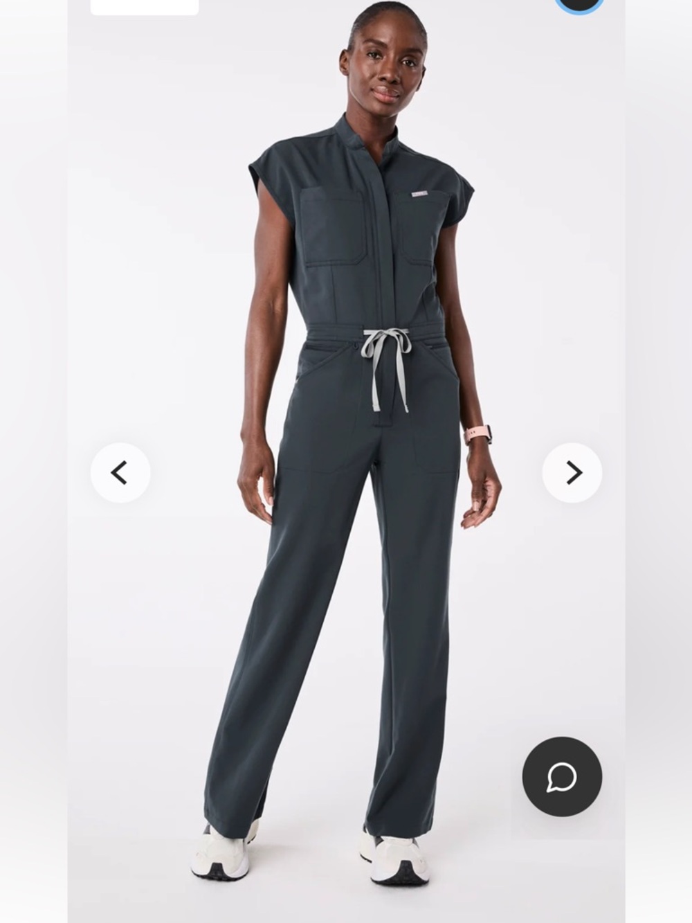 Figs Dark Harbor Wide-Leg Jumpsuit size Medium